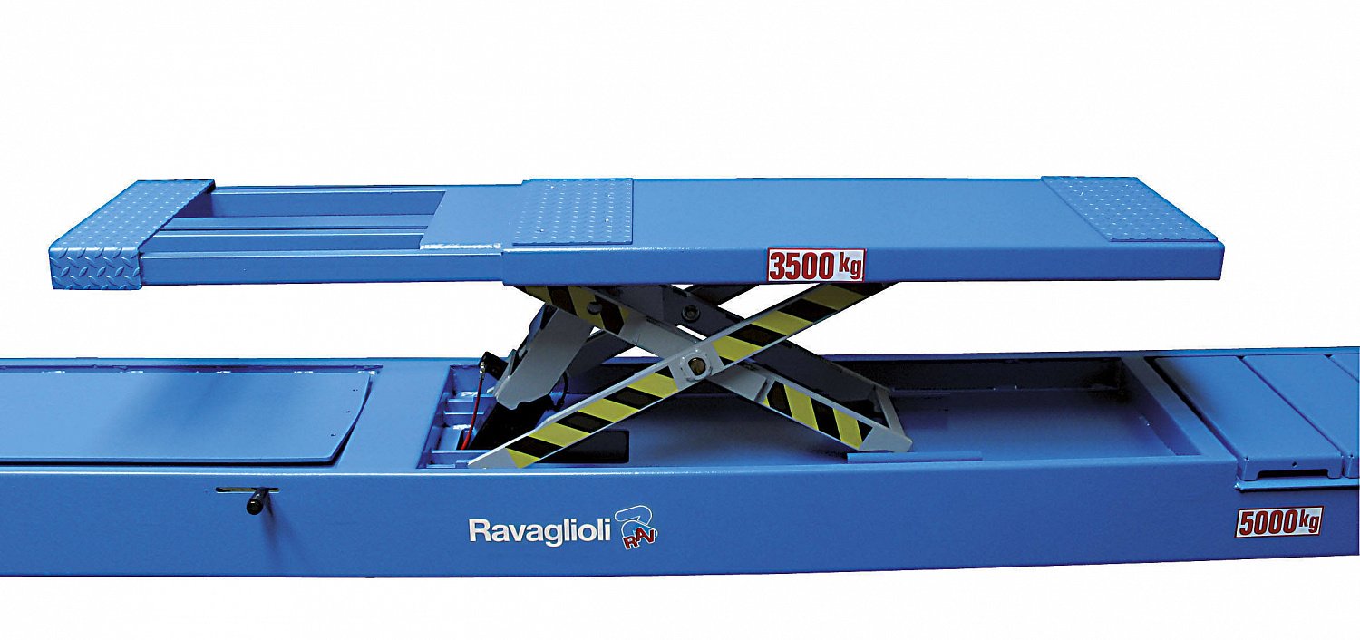 Подъемник четырехстоечный 5т Ravaglioli 4505 OFSI под развал схождение (Италия) Для СТО: Автоподъемник: (Акции, Доставка)!