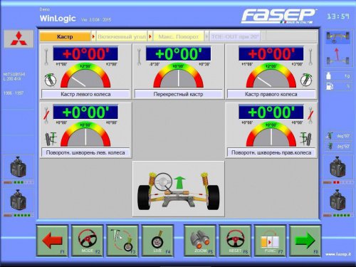 Стенд развал схождения 3D Fasep ATO WinReflex VAPS