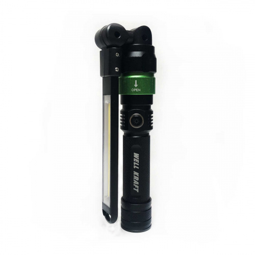 Многофункциональный фонарь со сменными насадками Well Kraft ZF7524