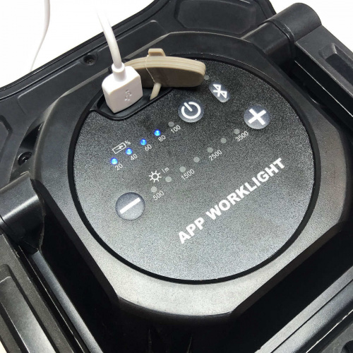 Світлодіодний прожектор 3500lm Well Kraft ZF6916 з Bluetooth колонкою та функцією PowerBank