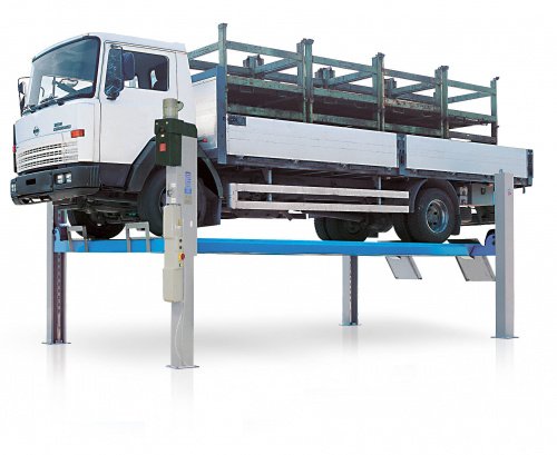 Подъемник четырехстоечный 3.5-8т Ravaglioli серия 4000 с плоскими платформами (Италия) Для СТО: Автоподъемник: (Акции, Доставка)!