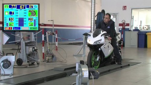 Роликовий гальмівний стенд Ravaglioli RAV RT085MPF, 0.5 т/вісь для мотоциклів та мототехніки