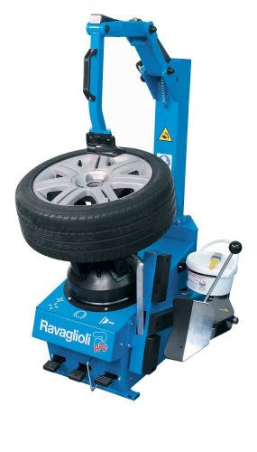 Шиномонтажный станок автомат Ravaglioli G1001.24ELX с эксклюзивной системой фиксации колеса