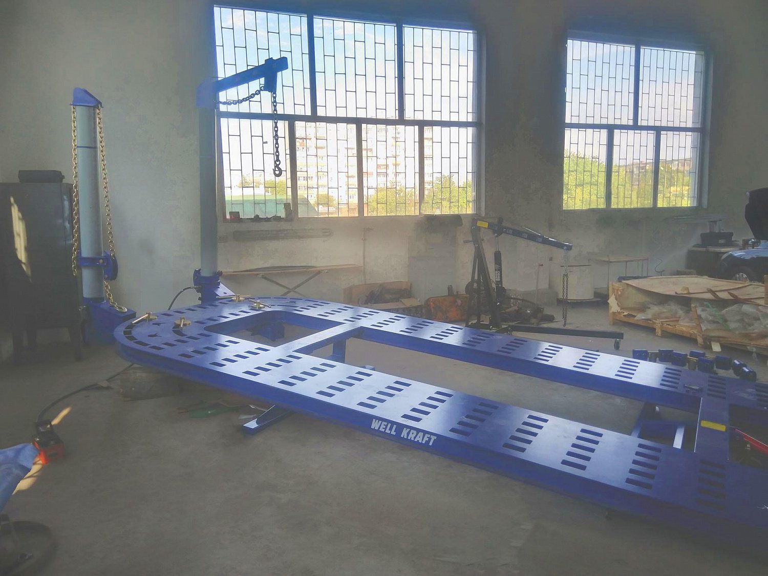 Платформенный стапель для рихтовки кузова Well Kraft 300