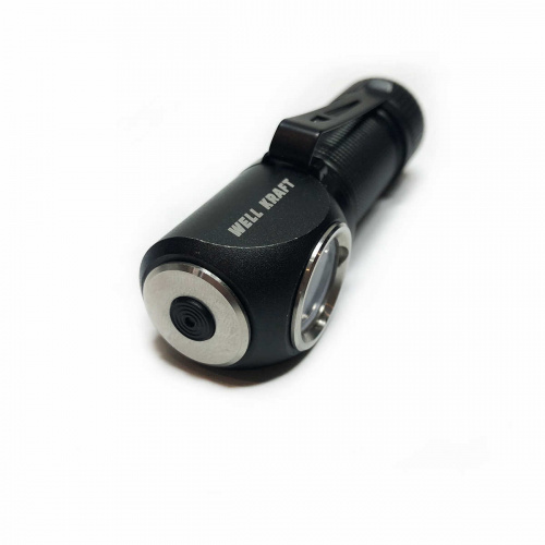 Налобний ліхтарик 350lm Well Kraft ZF7729 зі знімним ремінцем та магнітом