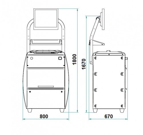 Консоль управления с монитором Ravaglioli RT011TFVE