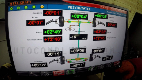Стенд развал схождения Well Kraft Genie 3D