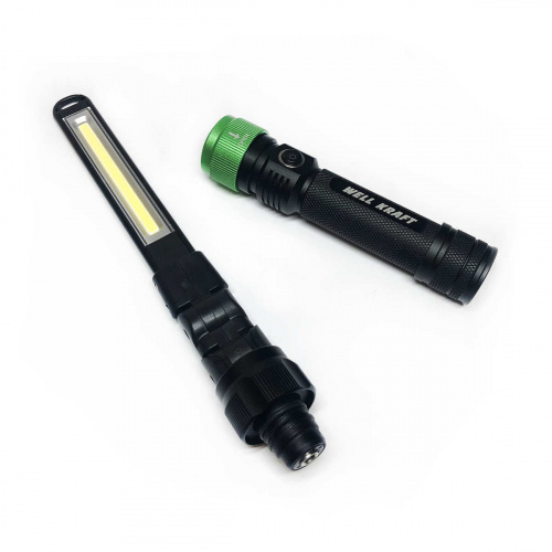 Многофункциональный фонарь со сменными насадками Well Kraft ZF7524