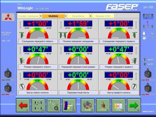 Стенд развал схождения 3D Fasep ATO WinReflex VAPS