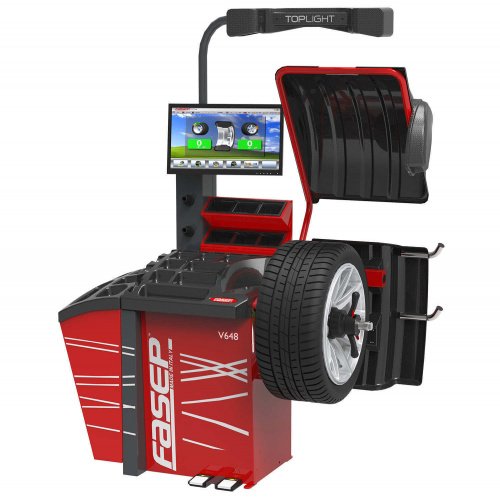 Профессиональный балансировочный станок 3D Fasep V648.2 iTouch с системами 3D Touchless и Top Light