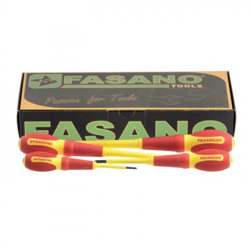 Набор крестообразных диэлектрических отверток Pozidriv 4шт Fasano FG 22E/SZ4