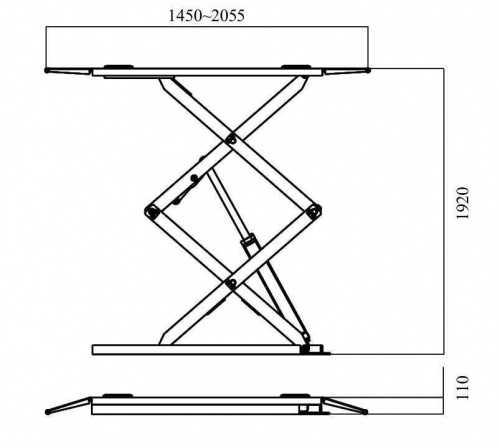 Підйомник ножичний 3т Well Kraft 6430Y (Німеччина-Китай) Для СТО: Автопідйомник: (Акції, Доставка)!