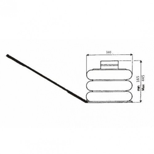 Домкрат пневматичний 4т ДП-3