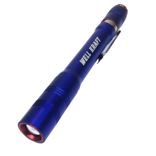 Компактный светодиодный фонарик 120lm Well Kraft ZF7669 с магнитом и клипсой