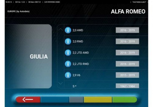 Стенд розвал сходження Ravaglioli TD2.0 WiFi