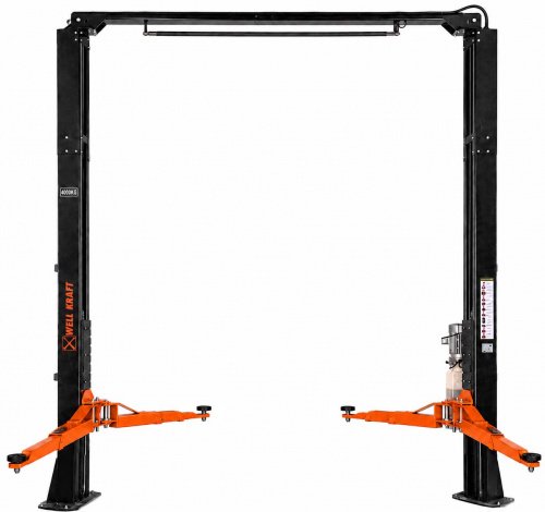 Подъемник двухстоечный 4т асимметричный Well Kraft 3140 Для СТО: Автоподъемник: (Акции, Доставка)!