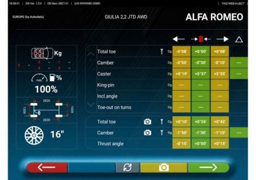 Стенд розвал сходження Ravaglioli TD2.0 WiFi