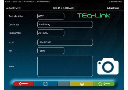 Стенд розвал сходження Ravaglioli TD2.0 WiFi
