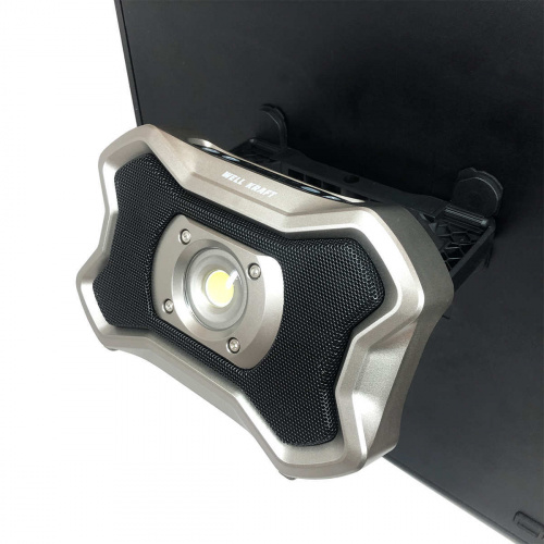 Прожектор светодиодный 2000lm Well Kraft ZF6915 с Bluetooth колонкой и функцией PowerBank