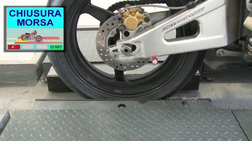 Роликовий гальмівний стенд Ravaglioli RAV RT085MPF, 0.5 т/вісь для мотоциклів та мототехніки