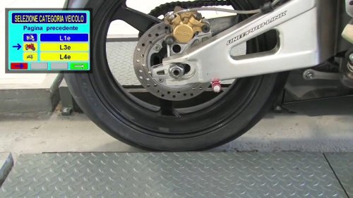 Роликовий гальмівний стенд Ravaglioli RAV RT085MPF, 0.5 т/вісь для мотоциклів та мототехніки