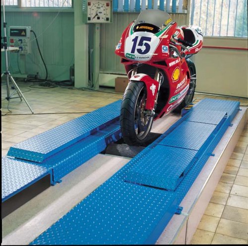 Роликовий гальмівний стенд Ravaglioli RAV RT085MPF, 0.5 т/вісь для мотоциклів та мототехніки