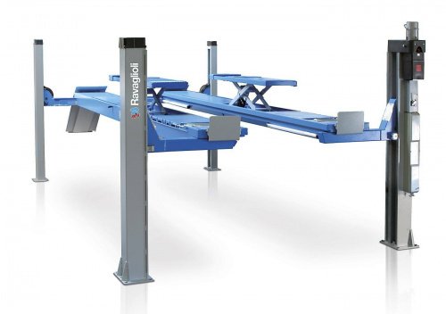 Подъемник четырехстоечный 5т Ravaglioli 4505 OFSI под развал схождение (Италия) Для СТО: Автоподъемник: (Акции, Доставка)!