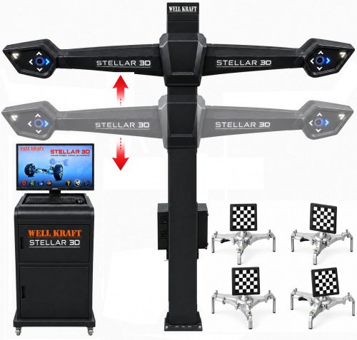 Стенд развал схождения Well Kraft Stellar 3D ABSC