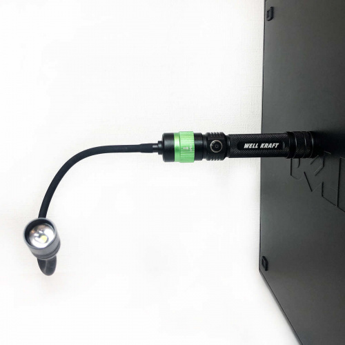 Многофункциональный фонарь со сменными насадками Well Kraft ZF7524