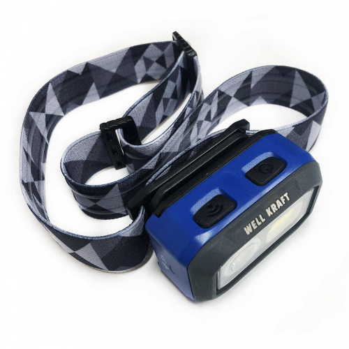 Ліхтар налобний світлодіодний 500lm Well Kraft ZF6578 з сенсорним керуванням
