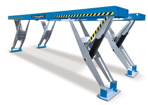Подъемник ножничный 6,5т Ravaglioli RAV 8065 с плоскими платформами Для СТО: Автоподъемник: (Акции, Доставка)!