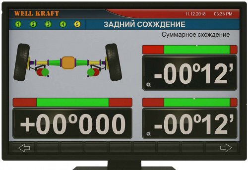 Стенд развал схождения Well Kraft Genie 3D