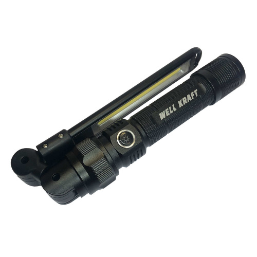 Професійний світлодіодний ліхтар 350lm Well Kraft ZF7543-1 з поворотною лампою та магнітом