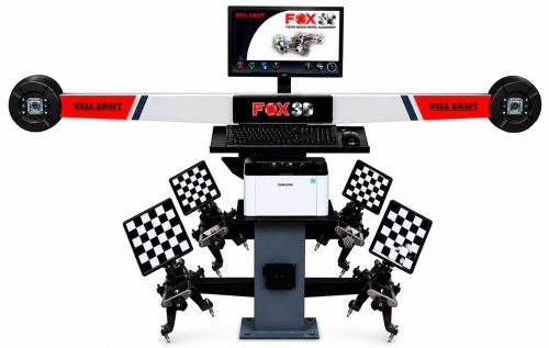 Стенд развал схождения Well Kraft Fox 3D PTX