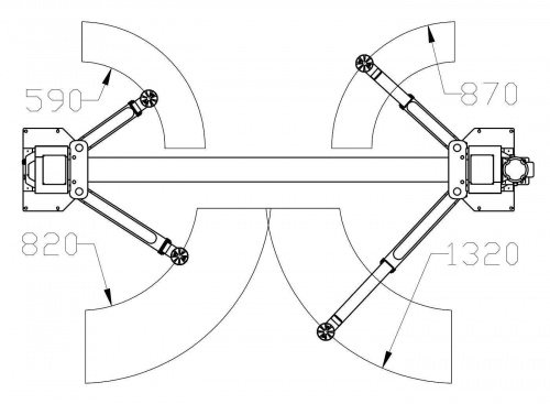 Підйомник двостійковий 3т ATH Comfort 2.30L (Німеччина) Для СТО: Автопідйомник: (Акції, Доставка)!