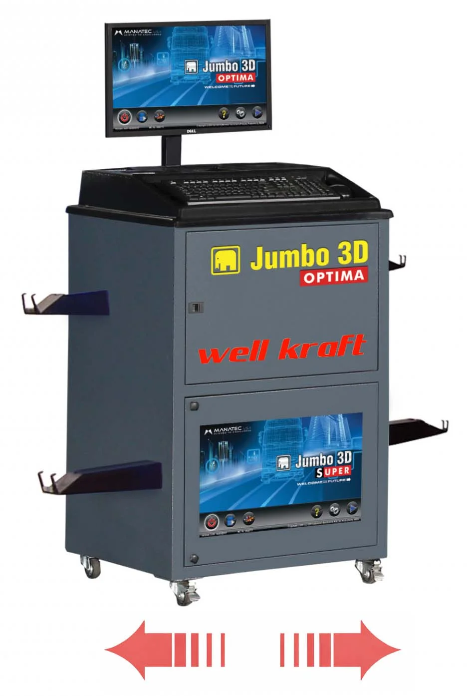 Грузовой стенд развал схождения Well Kraft Jumbo 3D Optima