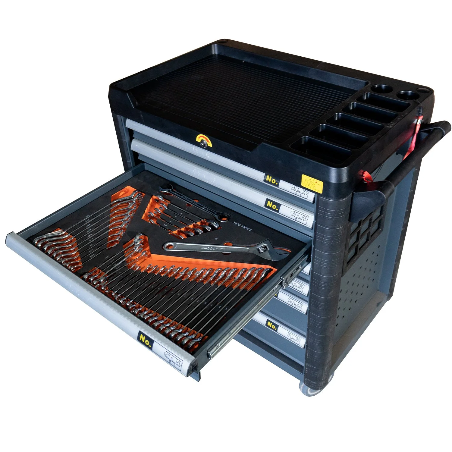 Тележка инструментальная на 7 секций Well Kraft LD-307T с