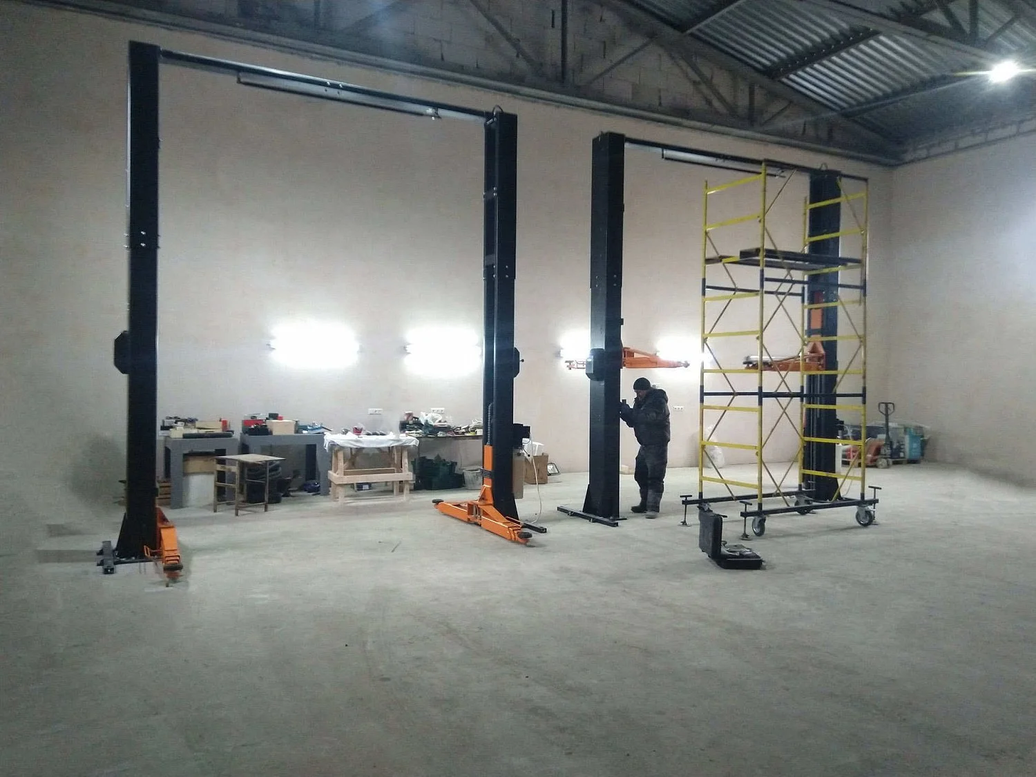 Подъемник двухстоечный 5.5т Well Kraft 3150 - 3150M (Германия-Китай) Для СТО: Автоподъемник: (Акции, Доставка)!