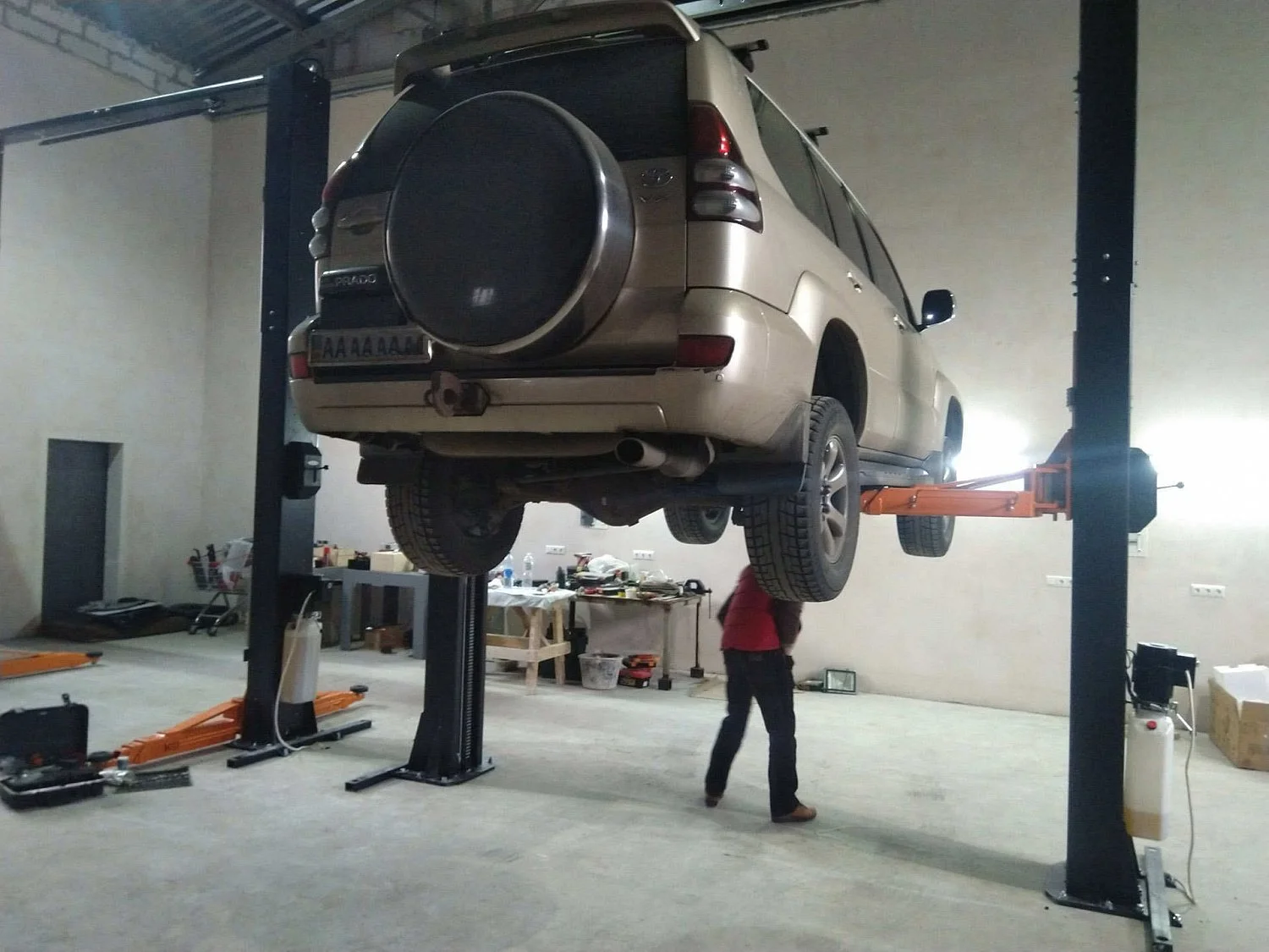 Подъемник двухстоечный 5.5т Well Kraft 3150 - 3150M (Германия-Китай) Для СТО: Автоподъемник: (Акции, Доставка)!