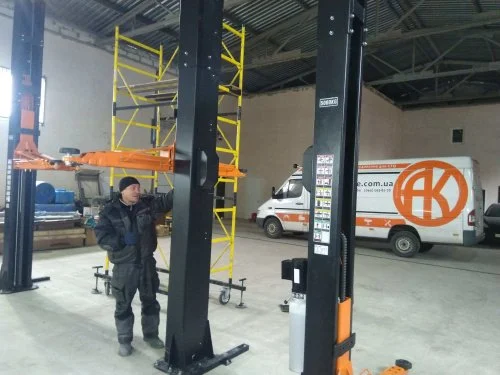 Подъемник двухстоечный 5.5т Well Kraft 3150 - 3150M (Германия-Китай) Для СТО: Автоподъемник: (Акции, Доставка)!